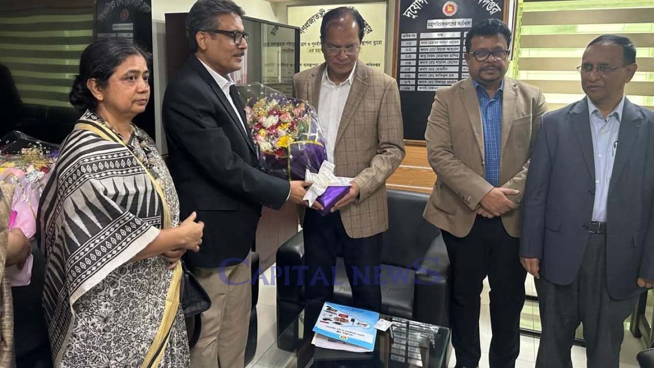 PSTC Executive Director pays courtesy call on Disaster Management Minister