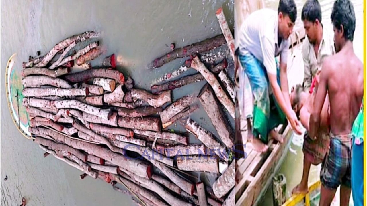 Timber-Laden Trawler Sinks in Nesarabad, Pirojpur: Driver’s Body Recovered
