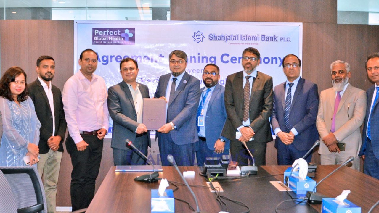 Shahjalal Islami Bank PLC. signed an agreement with Perfect Global Health