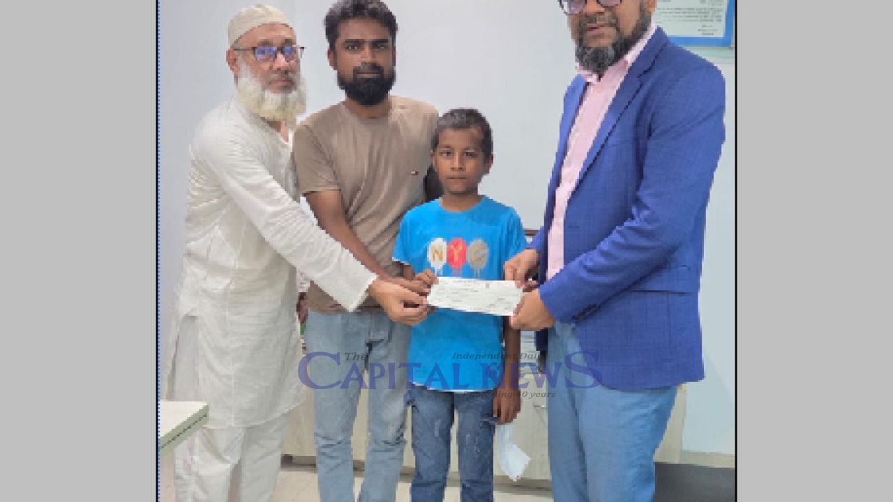 Shahjalal Islami Bank Foundation provided financial assistance of Tk. 10 (ten) lac for the treatment of blood cancer patient