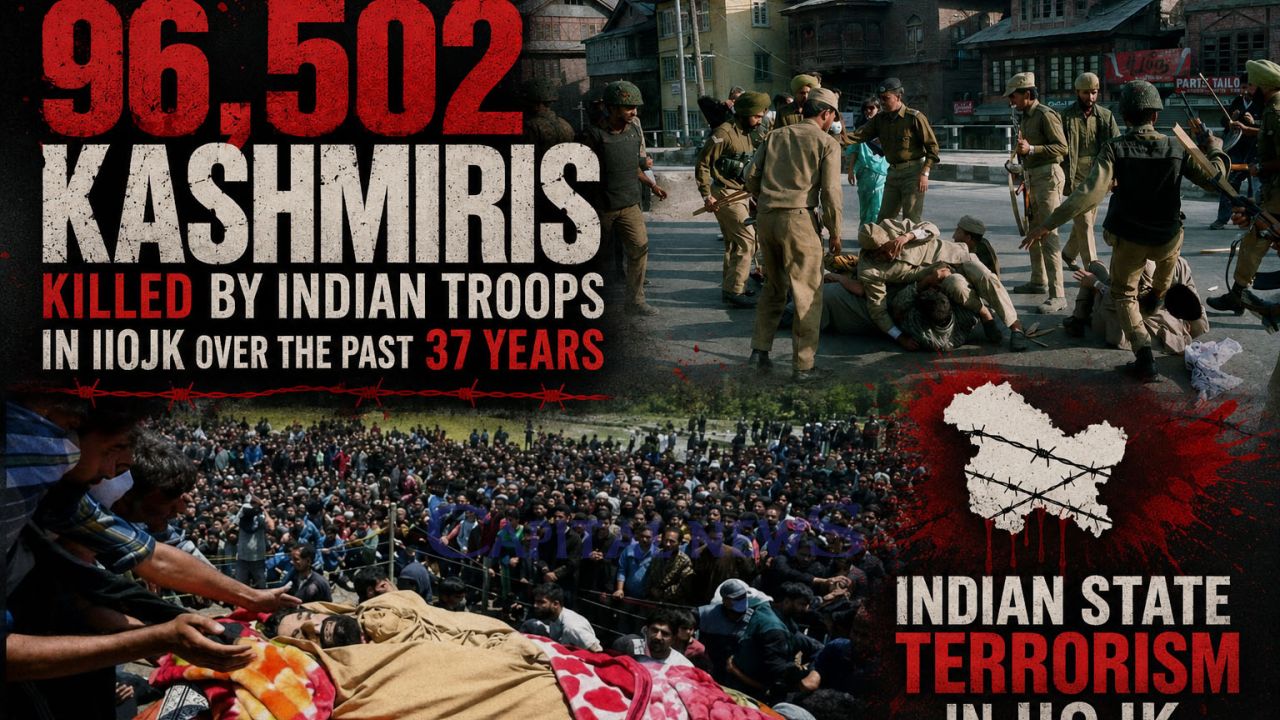 Over 96,502 innocent Kashmiris killed since 1989: Report