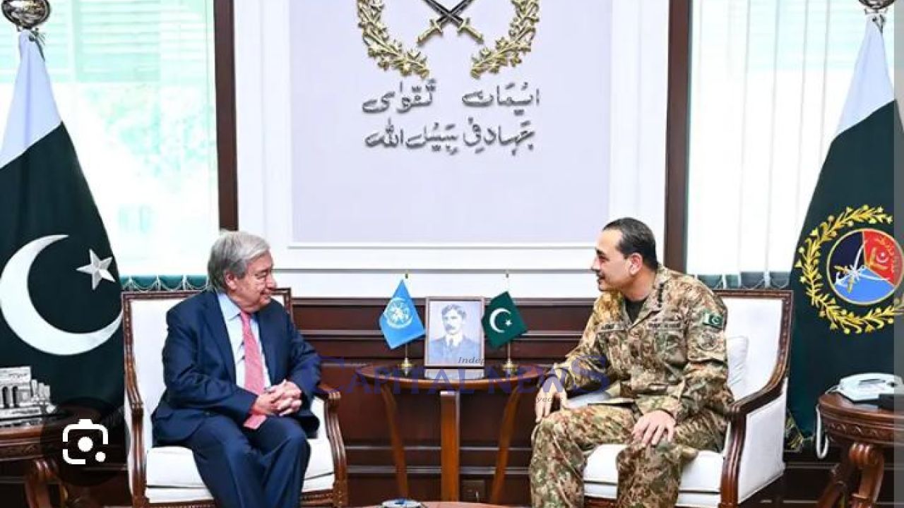 Guterres, Pakistan field Marshal discuss regional security, international peace