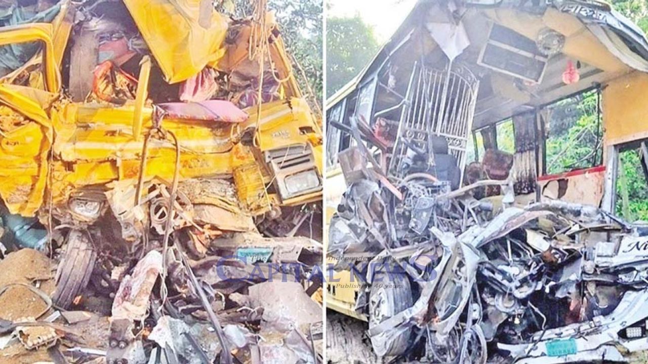 14 killed, 25 injured in Natore bus-truck crash